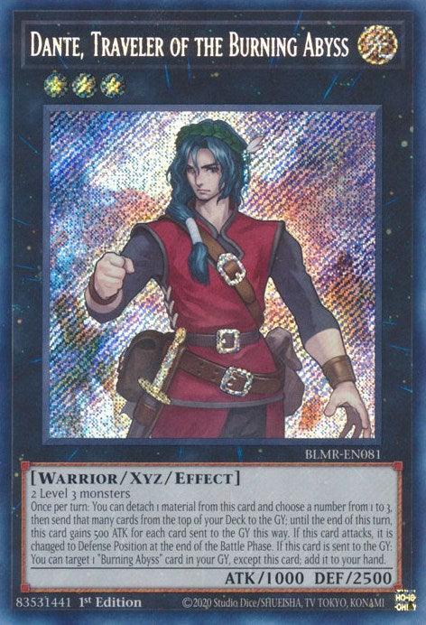 Dante, Traveler of the Burning Abyss [BLMR-EN081] Secret Rare - Josh's Cards