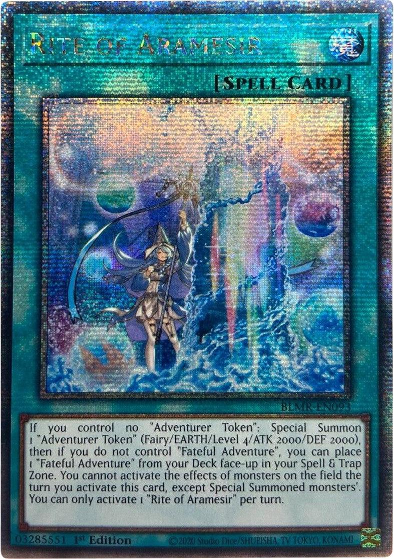 Rite of Aramesir [BLMR-EN093] Quarter Century Secret Rare - Josh's Cards