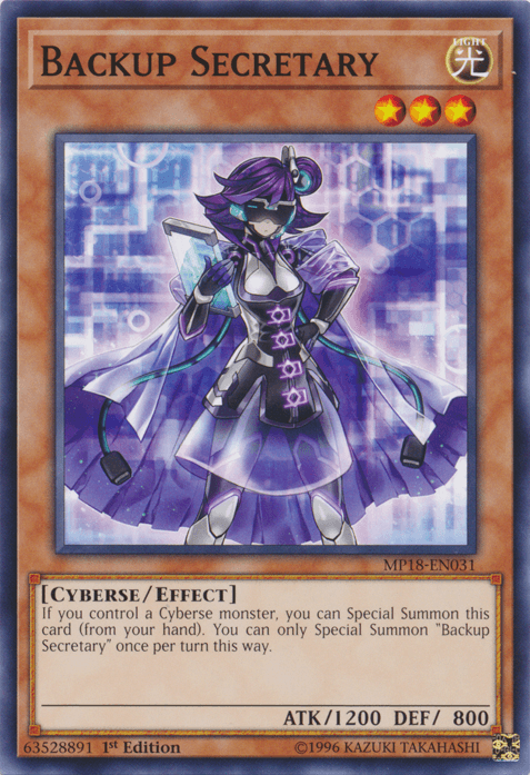 Backup Secretary [MP18-EN031] Common - Josh's Cards