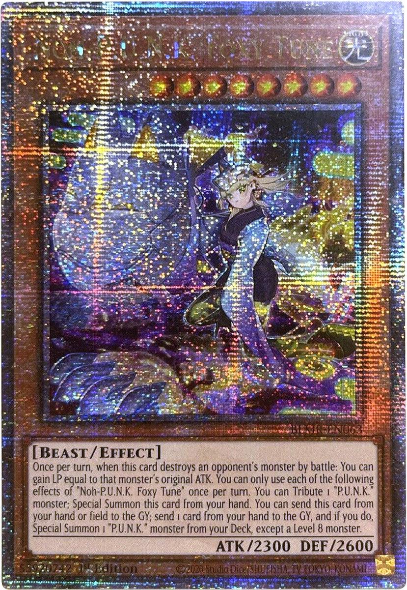 Noh-P.U.N.K. Foxy Tune [BLMR-EN063] Quarter Century Secret Rare - Josh's Cards