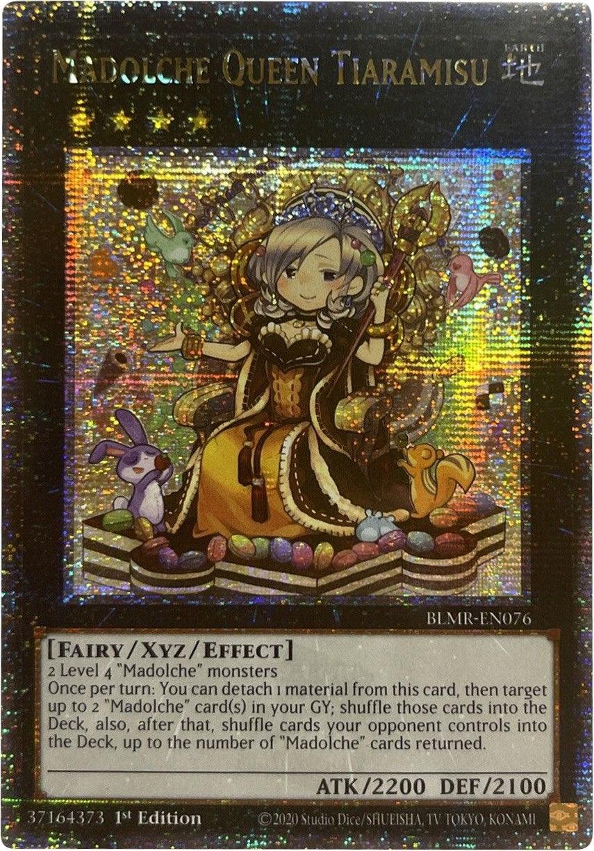Madolche Queen Tiaramisu [BLMR-EN076] Quarter Century Secret Rare - Josh's Cards