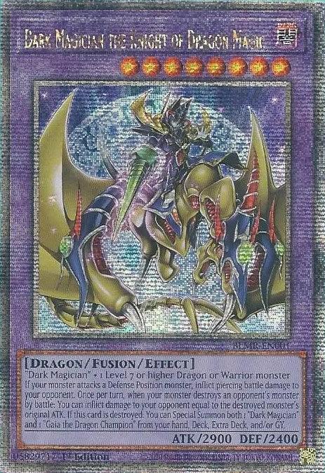 Dark Magician the Knight of Dragon Magic [BLMR-EN001] Quarter Century Secret Rare - Josh's Cards