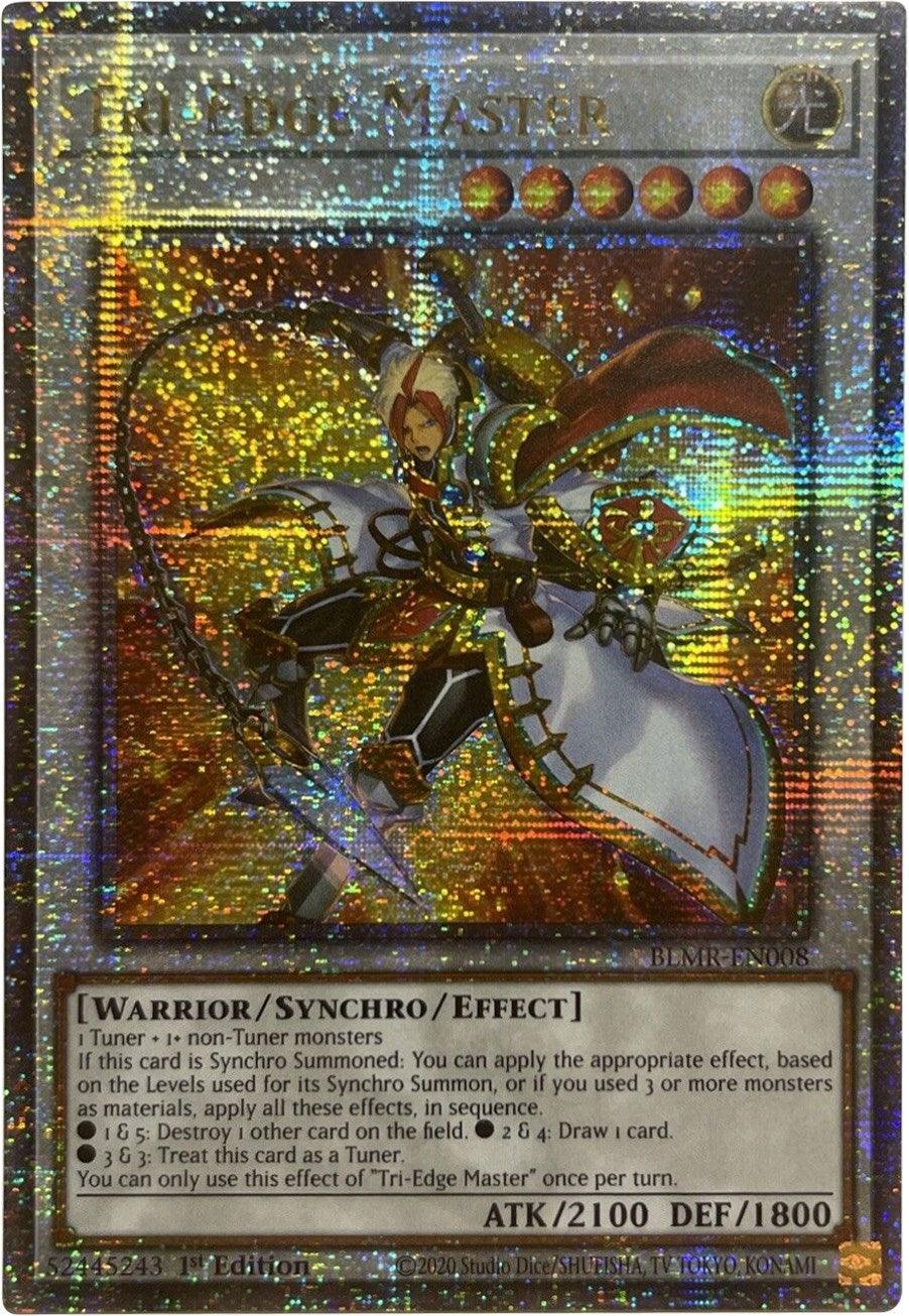 Tri-Edge Master [BLMR-EN008] Quarter Century Secret Rare - Josh's Cards