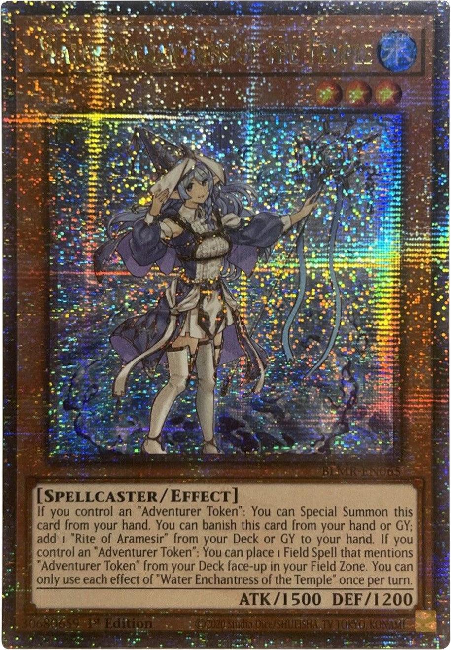 Water Enchantress of the Temple [BLMR-EN065] Quarter Century Secret Rare - Josh's Cards