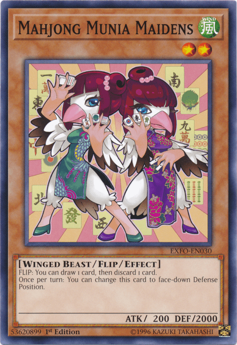 Mahjong Munia Maidens [EXFO-EN030] Common - Josh's Cards