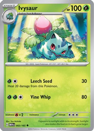 Ivysaur 002/165 - SV Scarlet & Violet 151