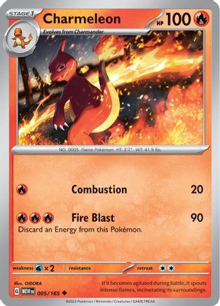 Charmeleon 005/165 - SV Scarlet & Violet 151