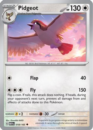 Pidgeot 018/165 - SV Scarlet & Violet 151