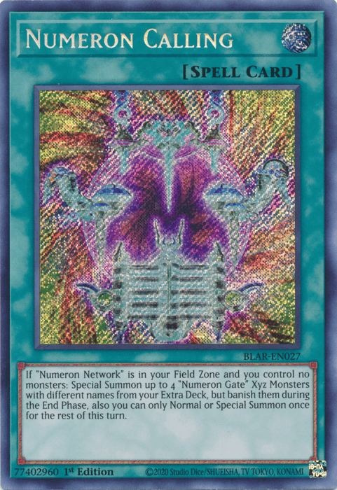 Numeron Calling [BLAR-EN027] Secret Rare - Josh's Cards