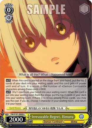Irrevocable Regret, Rimuru [That Time I Got Reincarnated as a Slime Vol.3]