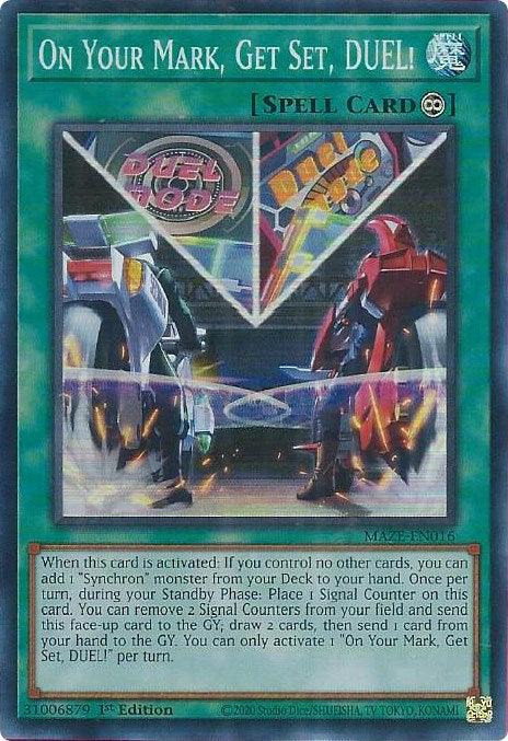 On Your Mark, Get Set, DUEL! [MAZE-EN016] Super Rare - Josh's Cards