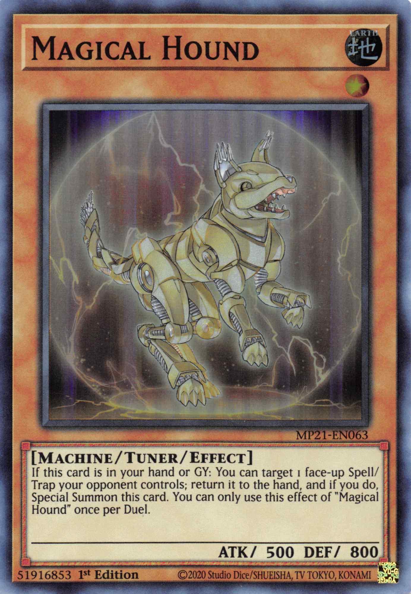 Magical Hound [MP21-EN063] Super Rare - Josh's Cards