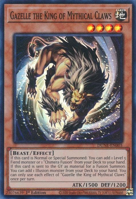 Gazelle the King of Mythical Claws [DUNE-EN003] Super Rare - Josh's Cards