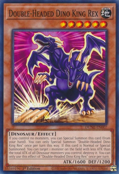 Double-Headed Dino King Rex [DUNE-EN007] Common - Josh's Cards