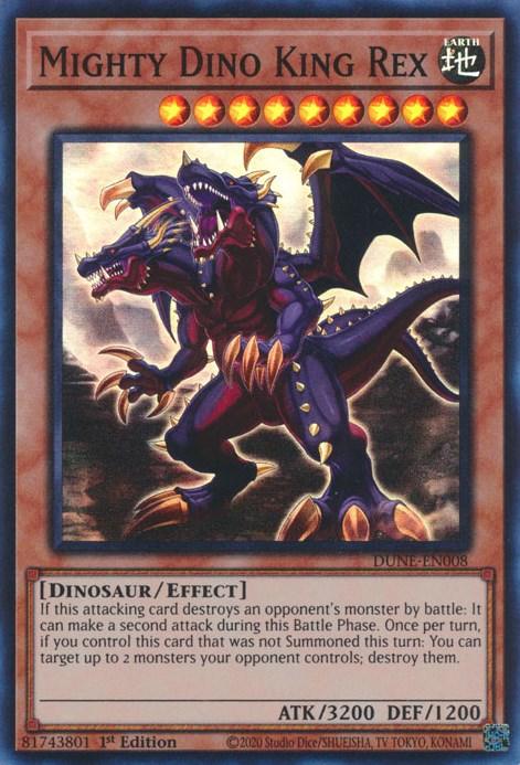 Mighty Dino King Rex [DUNE-EN008] Super Rare - Josh's Cards