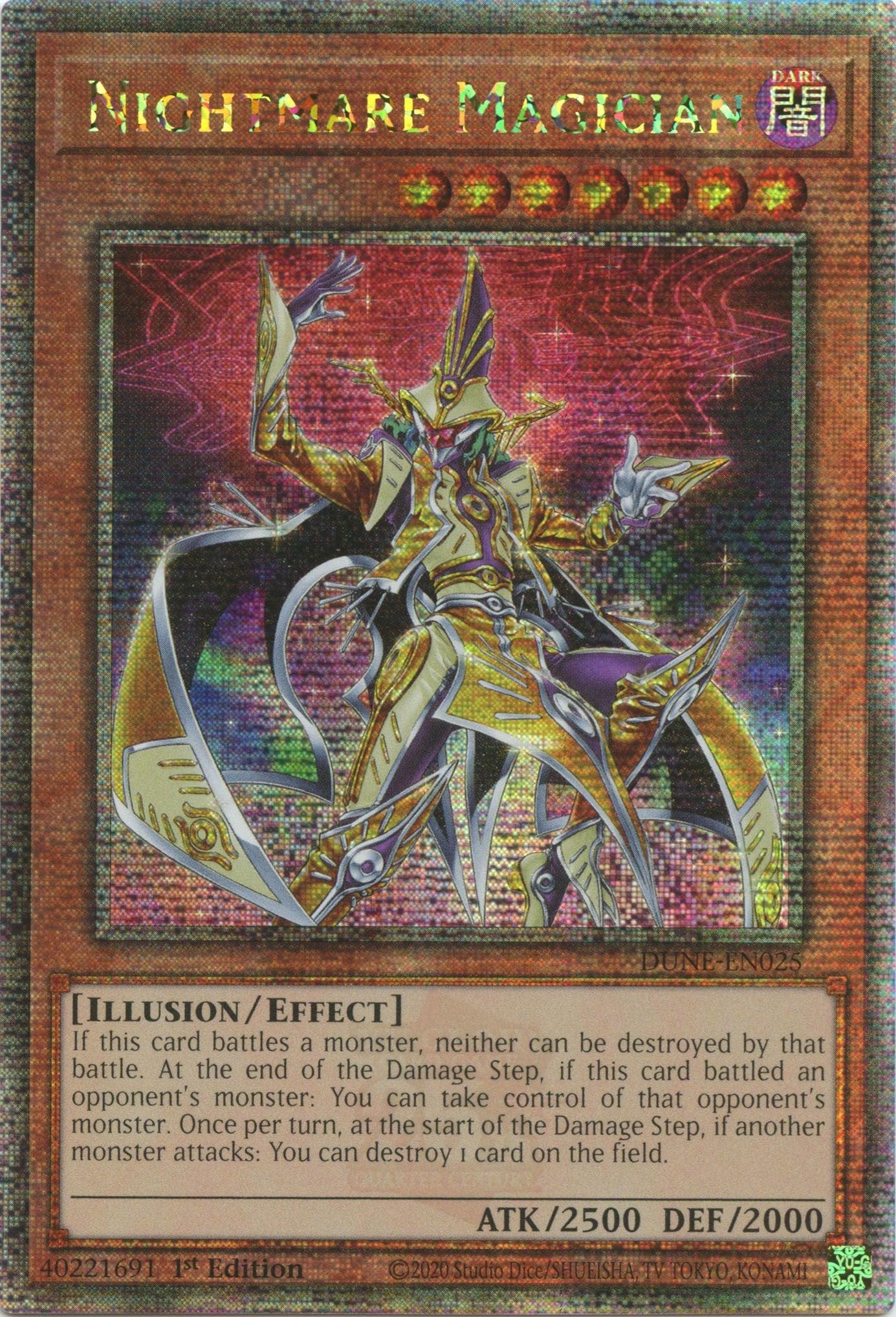 Nightmare Magician [DUNE-EN025] Quarter Century Secret Rare - Josh's Cards