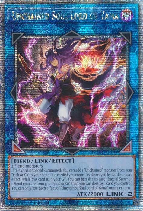 Unchained Soul Lord of Yama [DUNE-EN049] Quarter Century Secret Rare - Josh's Cards