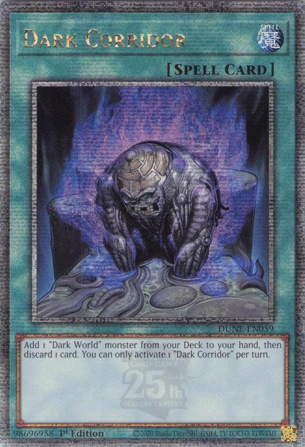 Dark Corridor [DUNE-EN059] Quarter Century Secret Rare - Josh's Cards