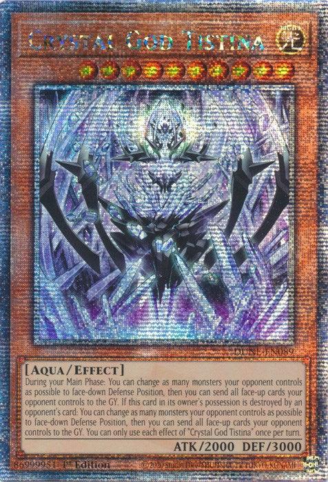 Crystal God Tistina [DUNE-EN089] Quarter Century Secret Rare - Josh's Cards