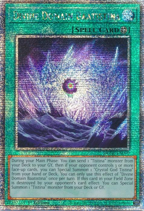 Divine Domain Baatistina [DUNE-EN090] Quarter Century Secret Rare - Josh's Cards
