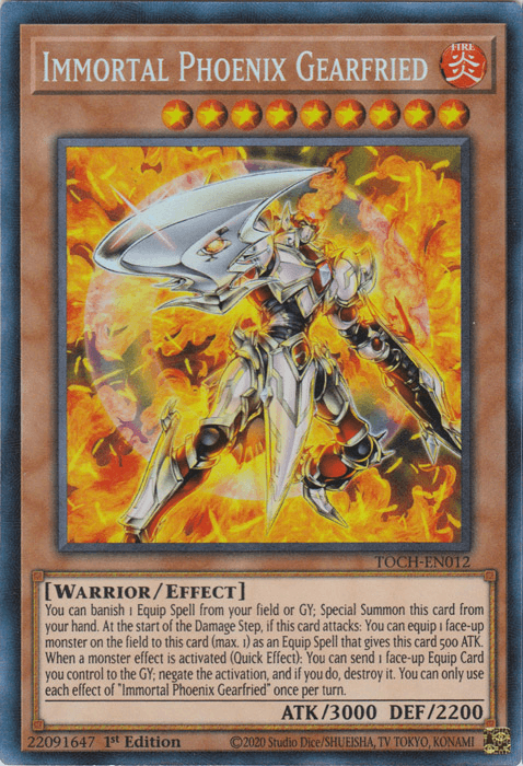 Immortal Phoenix Gearfried [TOCH-EN012] Collector's Rare - Josh's Cards
