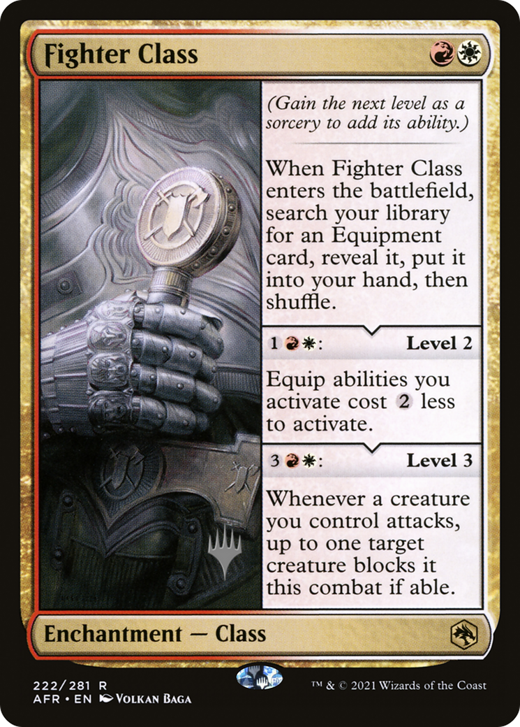 Fighter Class (PPAFR-222P) - Adventures in the Forgotten Realms Promos
