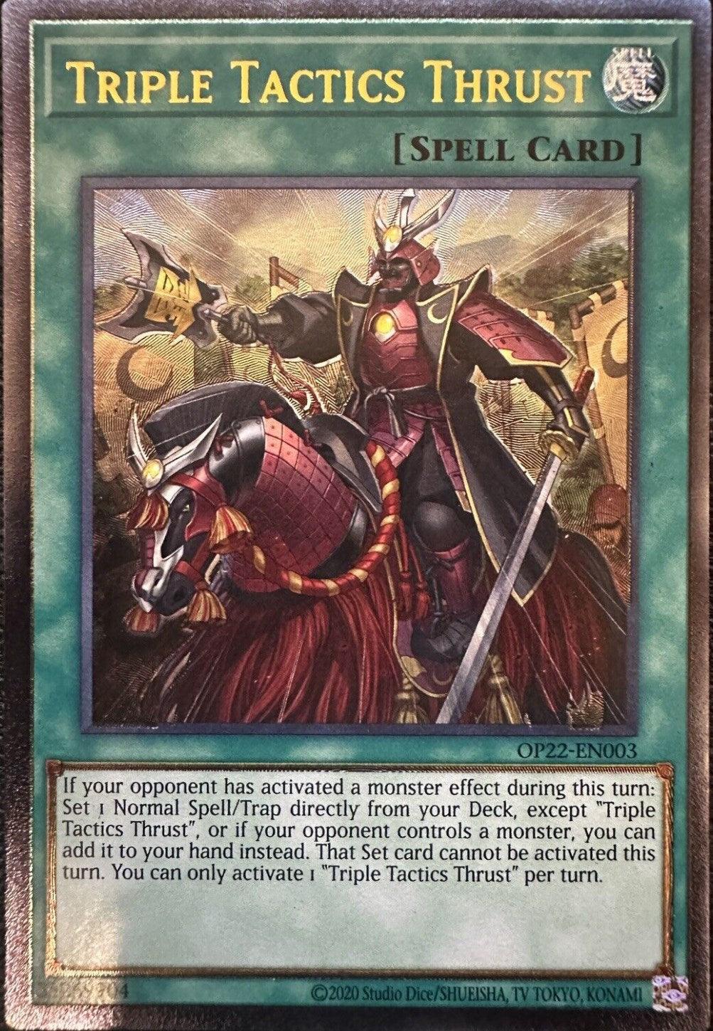 Triple Tactics Thrust [OP22-EN003] Ultimate Rare - Josh's Cards