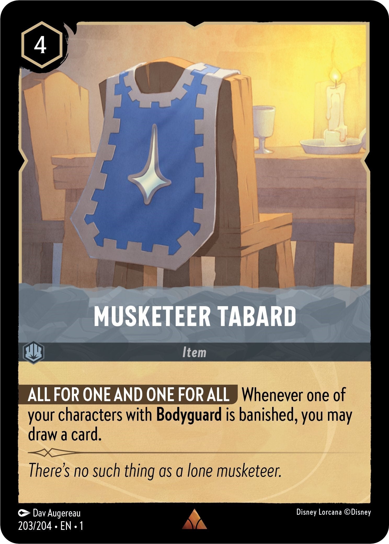 Musketeer Tabard (203/204) - The First Chapter Cold Foil