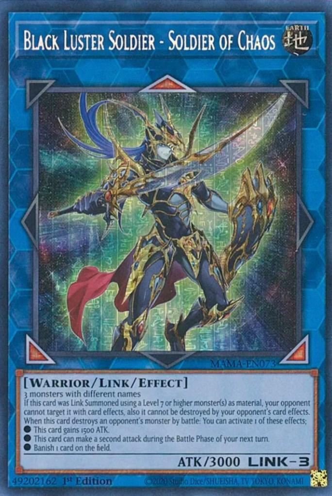 Black Luster Soldier - Soldier of Chaos [MAMA-EN073] Secret Pharaoh's Rare - Josh's Cards
