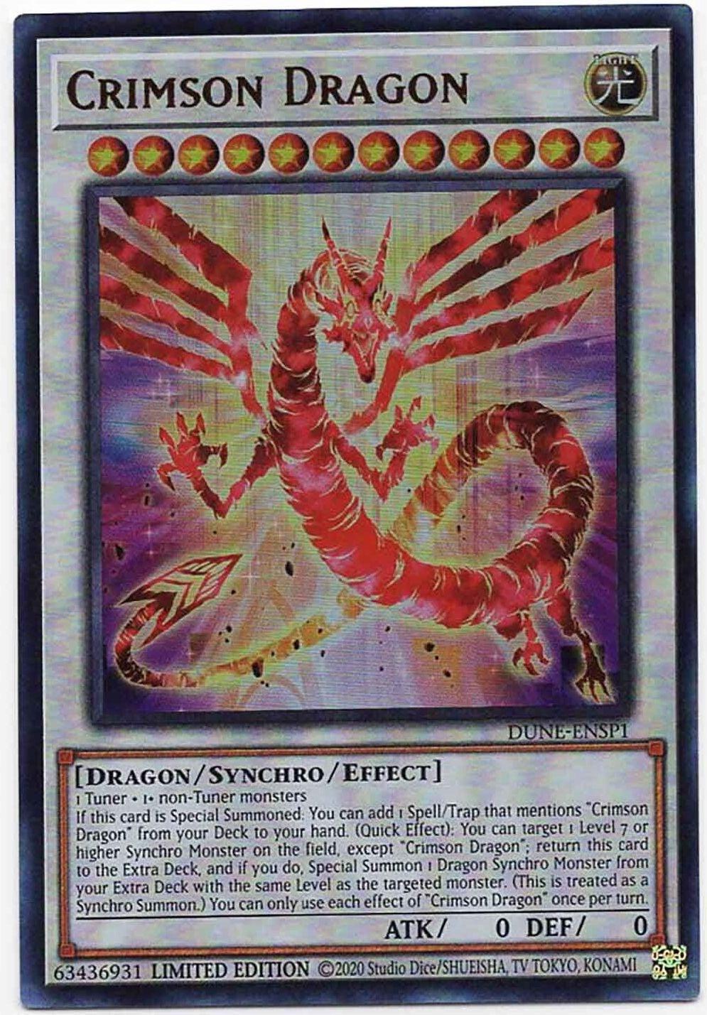 Crimson Dragon [DUNE-ENSP1] Ultra Rare - Josh's Cards