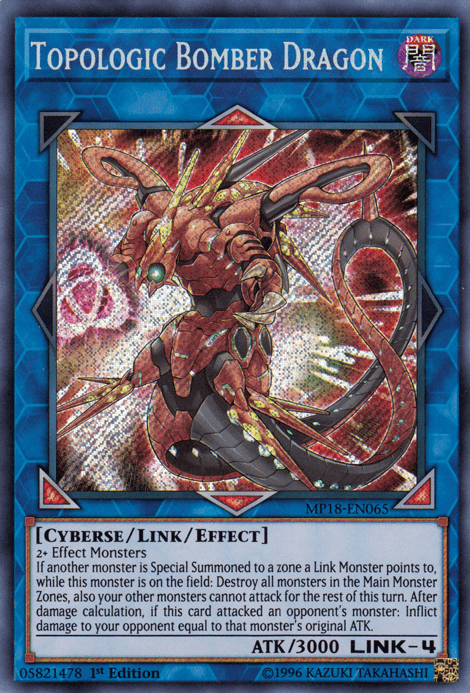 Topologic Bomber Dragon [MP18-EN065] Secret Rare - Josh's Cards