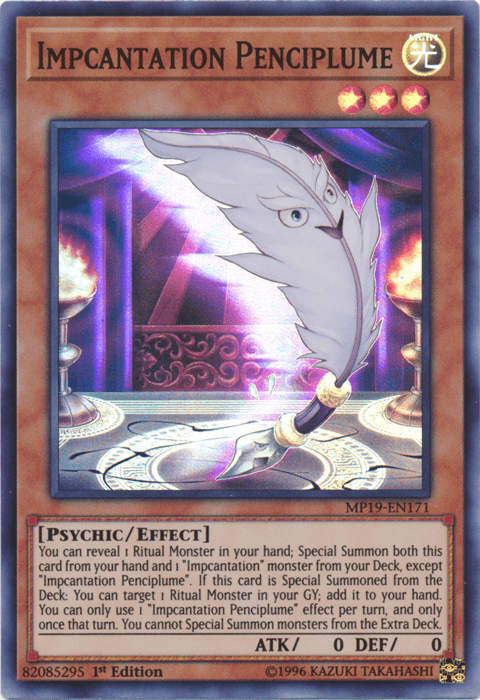 Impcantation Penciplume [MP19-EN171] Super Rare - Josh's Cards