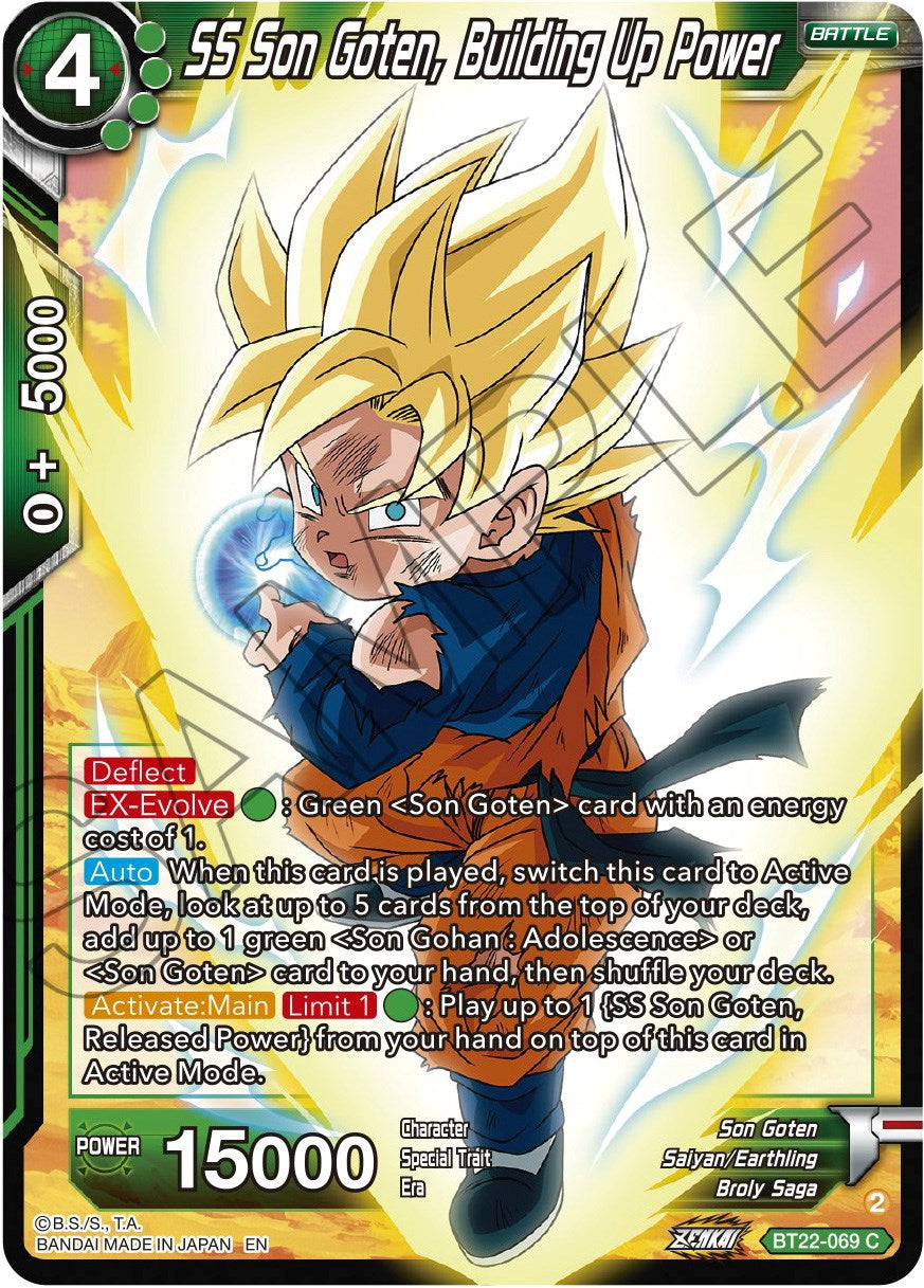 SS Son Goten, Building Up Power (BT22-069) [Critical Blow] Parallel Foil