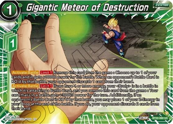 Gigantic Meteor of Destruction (BT22-060) [Critical Blow] Parallel Foil