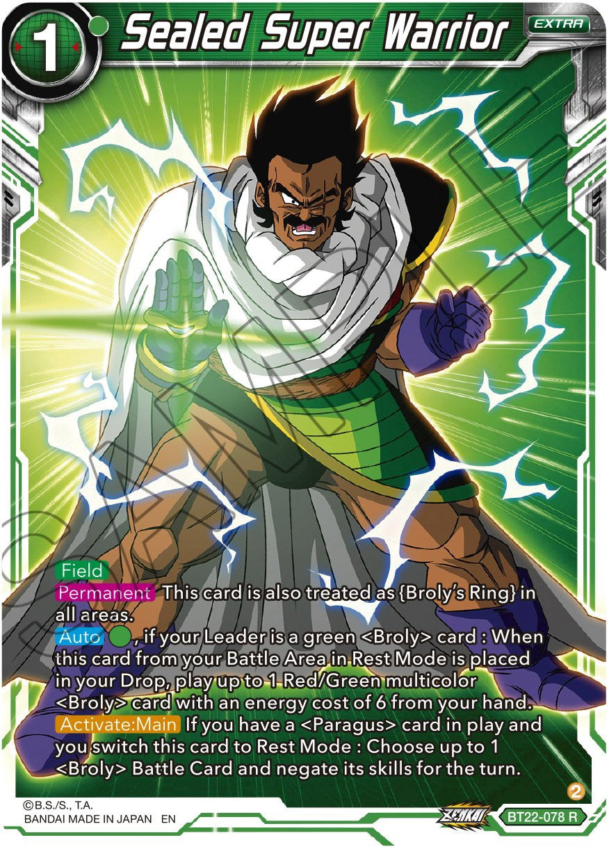 Sealed Super Warrior (BT22-078) [Critical Blow] Parallel Foil