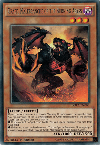 Graff, Malebranche of the Burning Abyss [DUEA-EN083] Rare - Josh's Cards