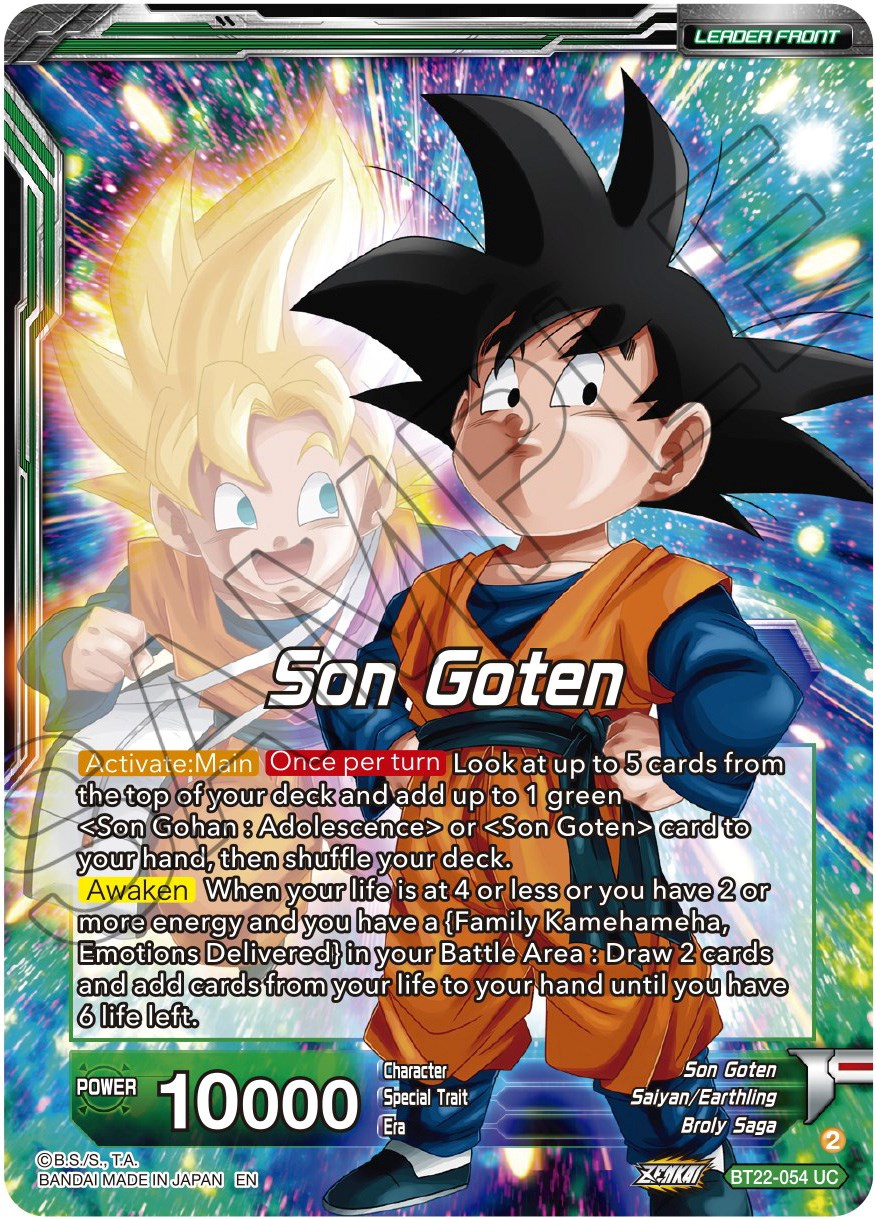 Son Goten // SS Son Gohan & SS Son Goten, Brothers (BT22-054) [Critical Blow] Parallel Foil