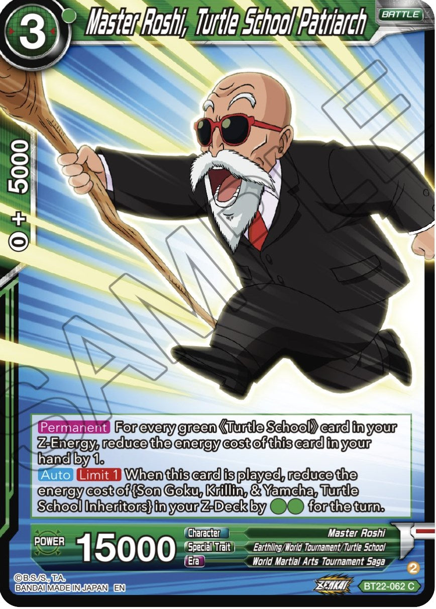 Master Roshi, Turtle school Patriarch (BT22-062) [Critical Blow] Parallel Foil