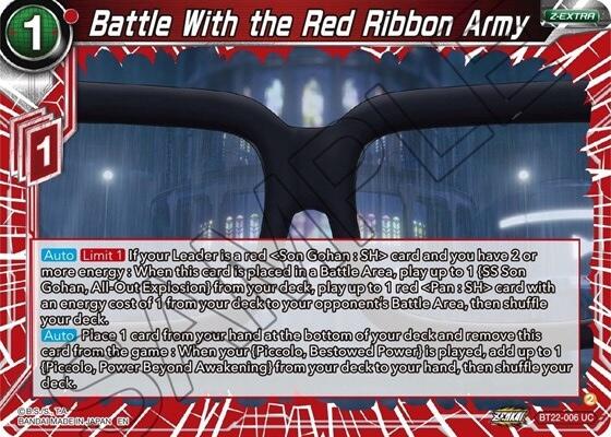Battle With the Red Ribbon Army (BT22-006) [Critical Blow] Parallel Foil