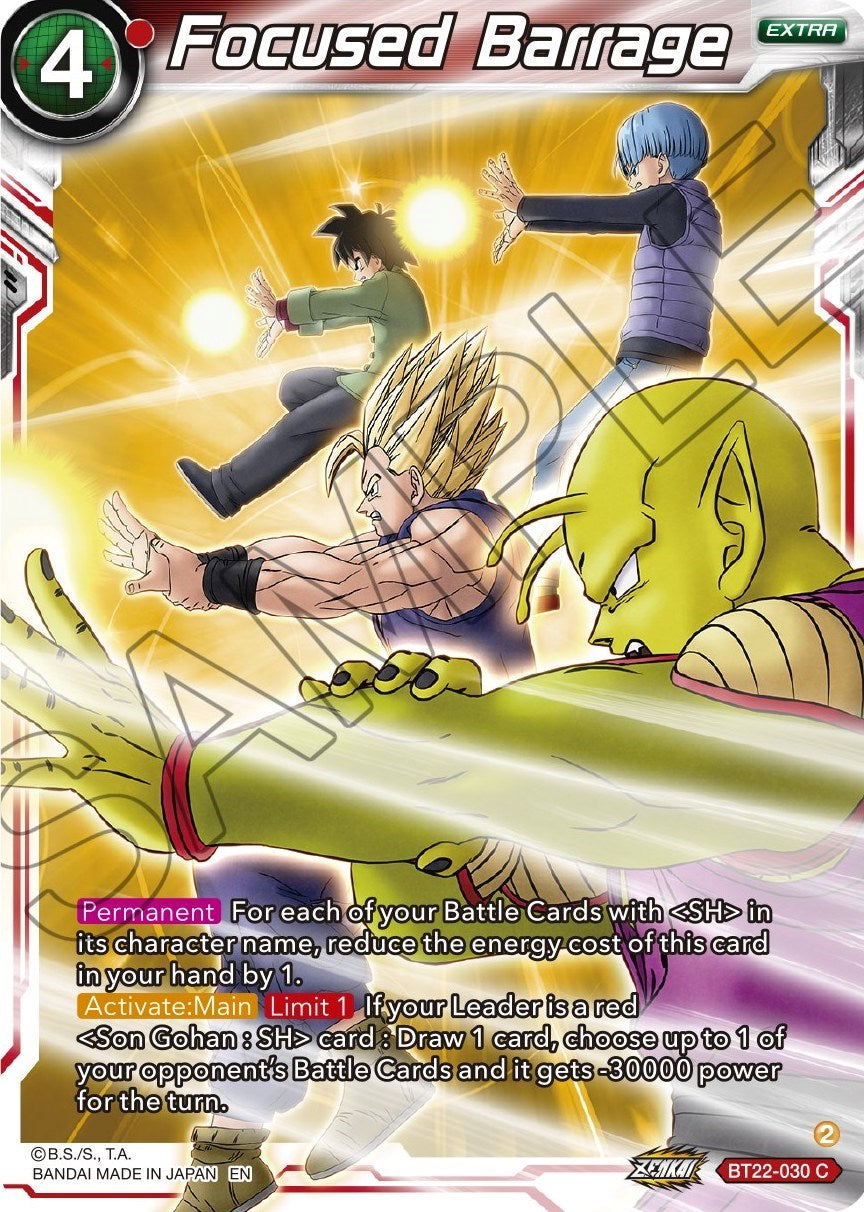 Focused Barrage (Bt22-030) [Critical Blow] Parallel Foil