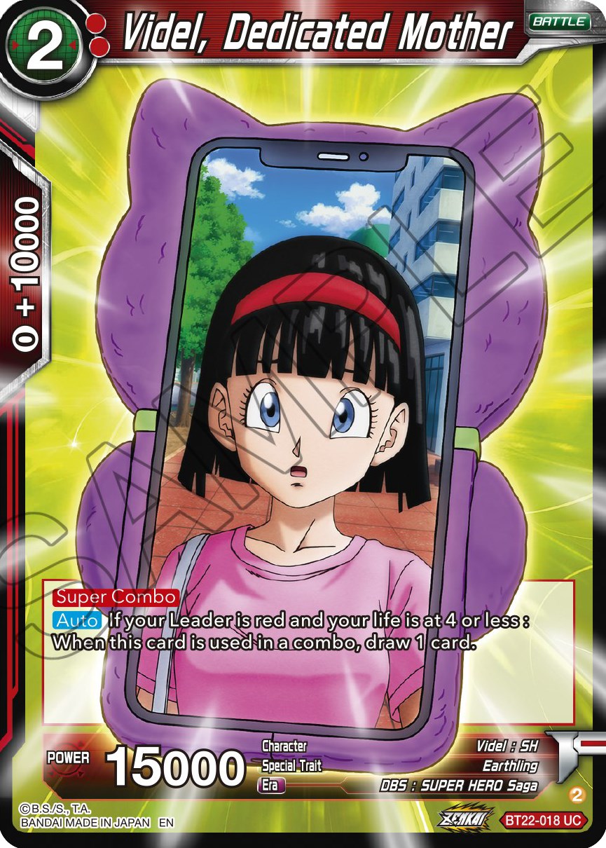 Videl, Dedicated Mother (BT22-018) [Critical Blow] Parallel Foil