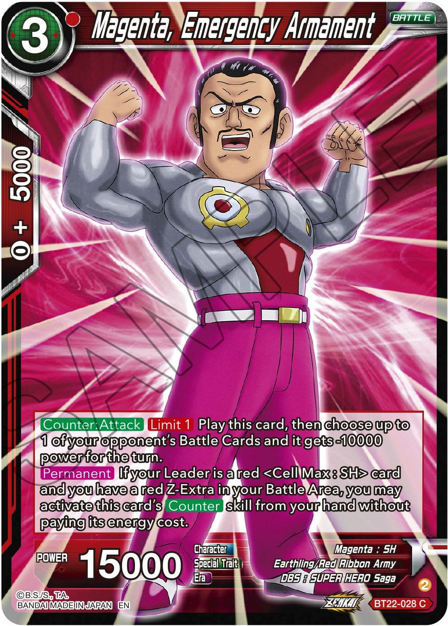 Magenta, Emergency Armament (BT22-028) [Critical Blow] Parallel Foil