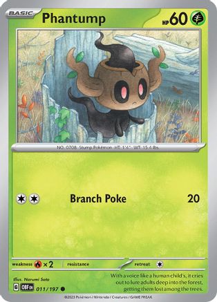 Phantump 011/197 - SV03 Obsidian Flames