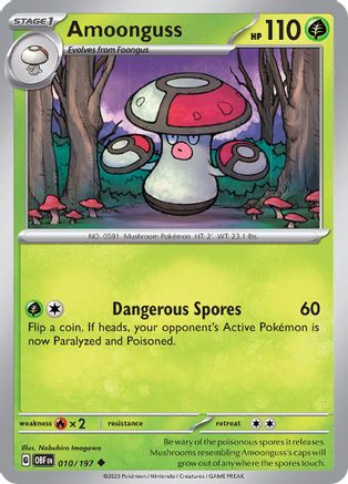 Amoonguss 010/197 - SV03 Obsidian Flames Reverse Holofoil