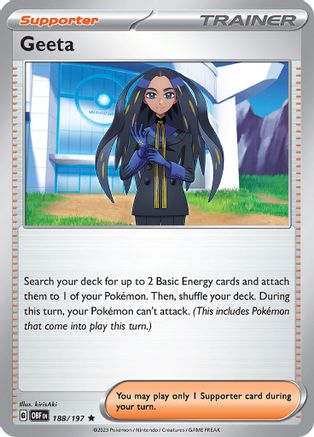Geeta 188/197 - SV03 Obsidian Flames Reverse Holofoil