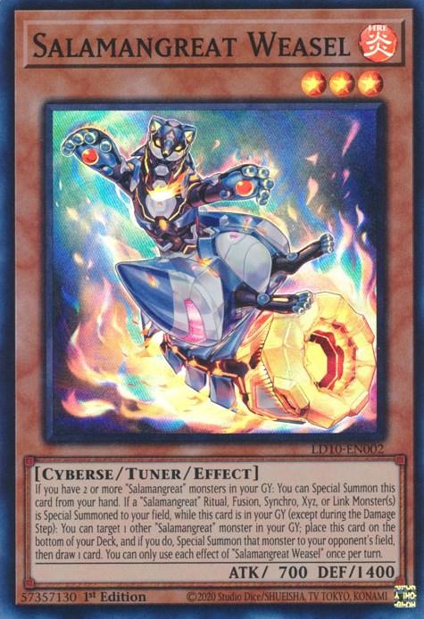 Salamangreat Weasel [LD10-EN002] Super Rare - Josh's Cards