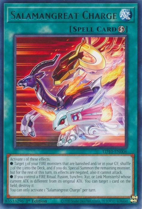 Salamangreat Charge [LD10-EN006] Rare - Josh's Cards