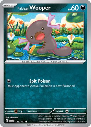 Paldean Wooper 126/197 - SV03 Obsidian Flames Reverse Holofoil