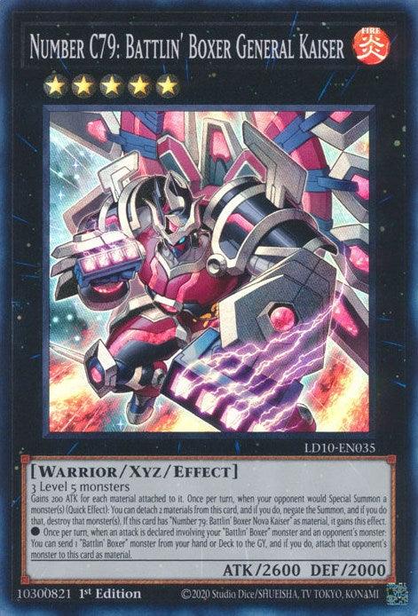 Number C79: Battlin' Boxer General Kaiser [LD10-EN035] Super Rare - Josh's Cards