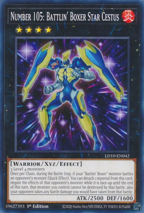 Number 105: Battlin' Boxer Star Cestus [LD10-EN042] Common - Josh's Cards